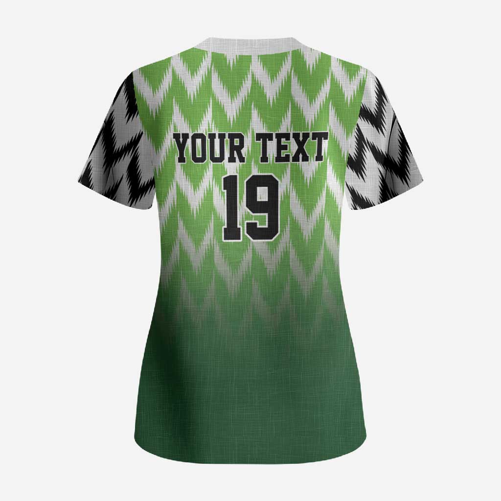Custom Nigeria Football Scrub Top The Super Eagles Rise
