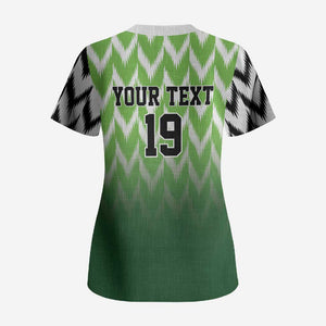 Custom Nigeria Football Scrub Top The Super Eagles Rise