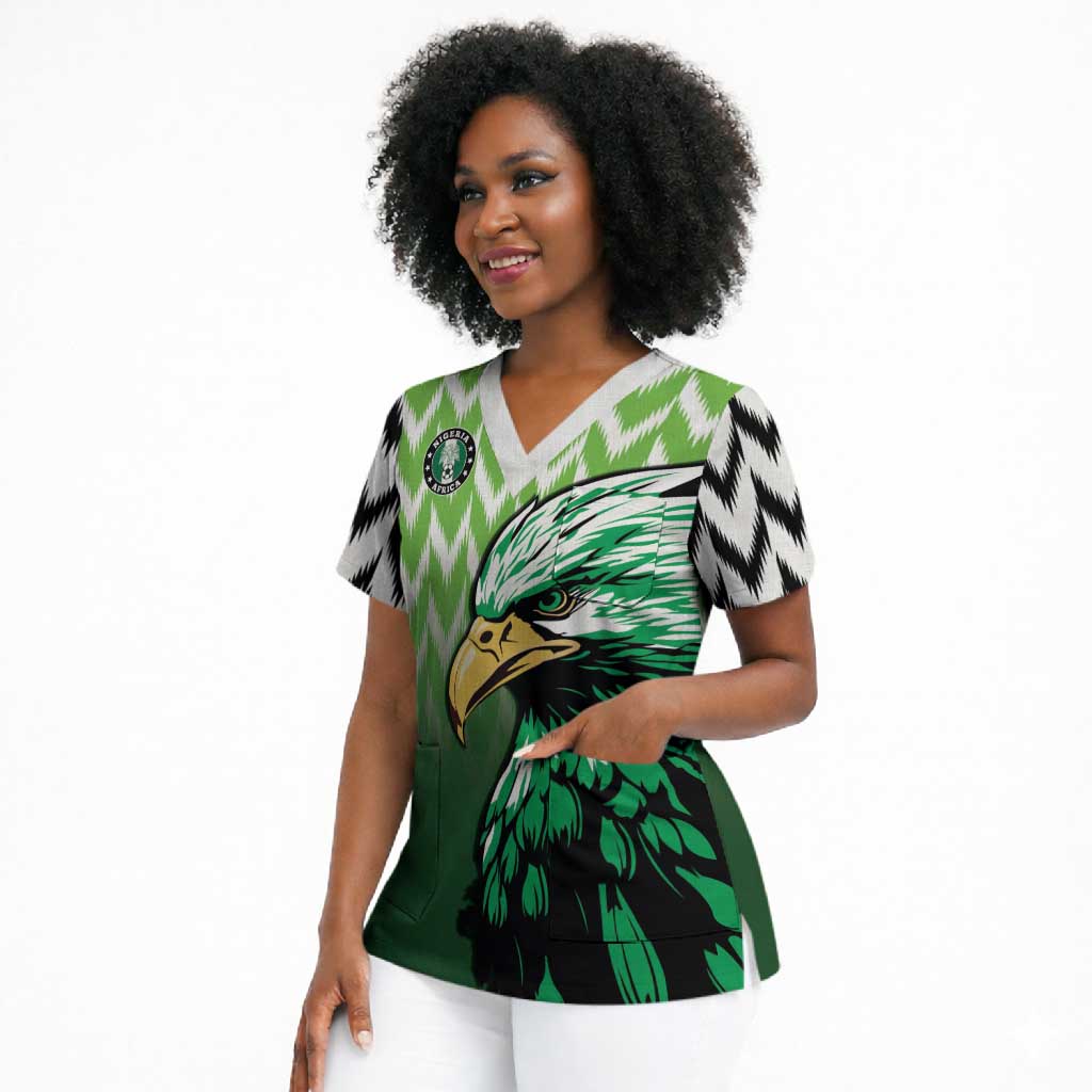 Custom Nigeria Football Scrub Top The Super Eagles Rise