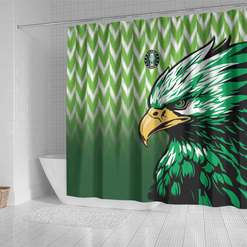 Nigeria Football Shower Curtain The Super Eagles Rise