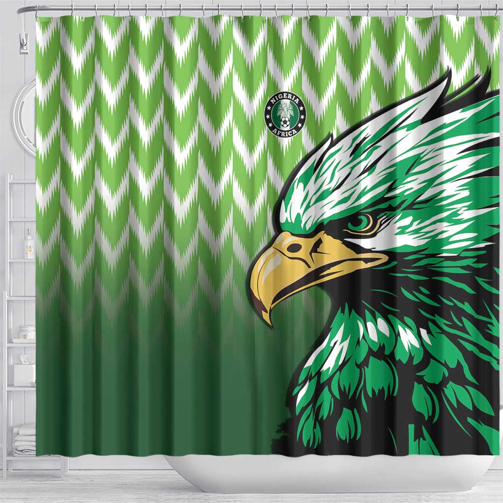 Nigeria Football Shower Curtain The Super Eagles Rise