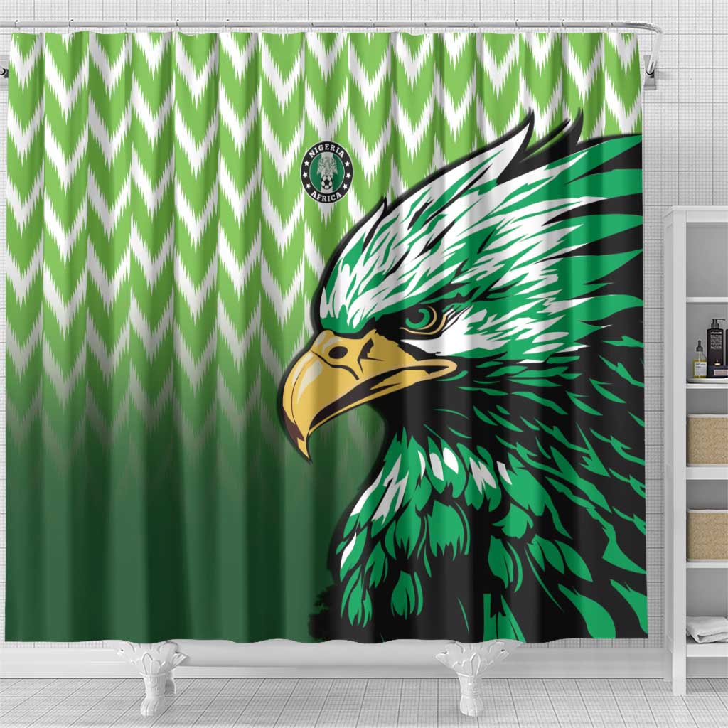 Nigeria Football Shower Curtain The Super Eagles Rise