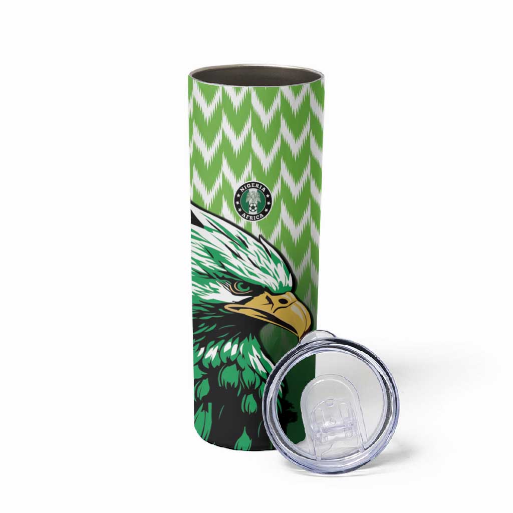 Custom Nigeria Football Skinny Tumbler The Super Eagles Rise