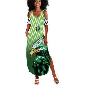Custom Nigeria Football Summer Maxi Dress The Super Eagles Rise