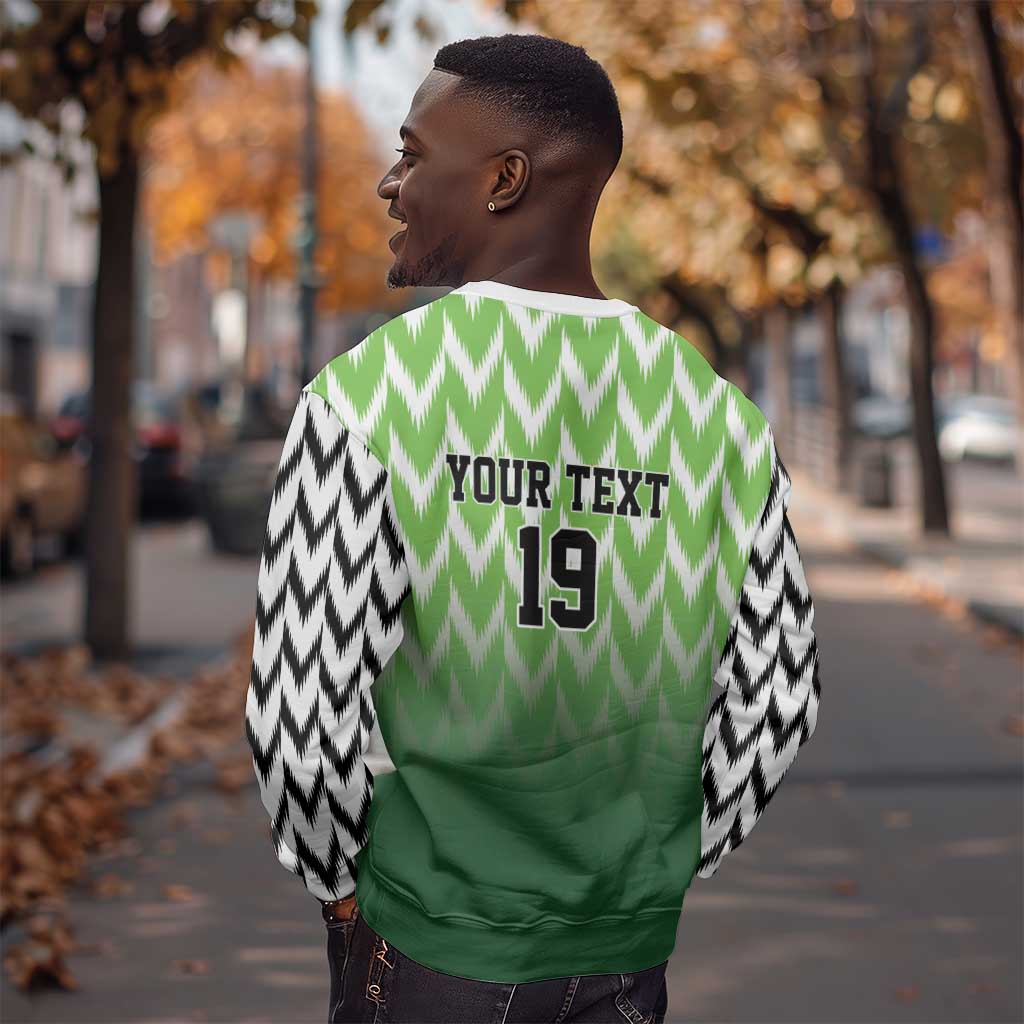 Custom Nigeria Football Sweatshirt The Super Eagles Rise