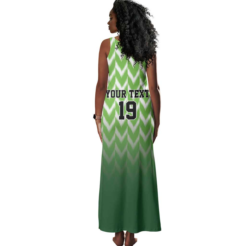 Custom Nigeria Football Tank Maxi Dress The Super Eagles Rise