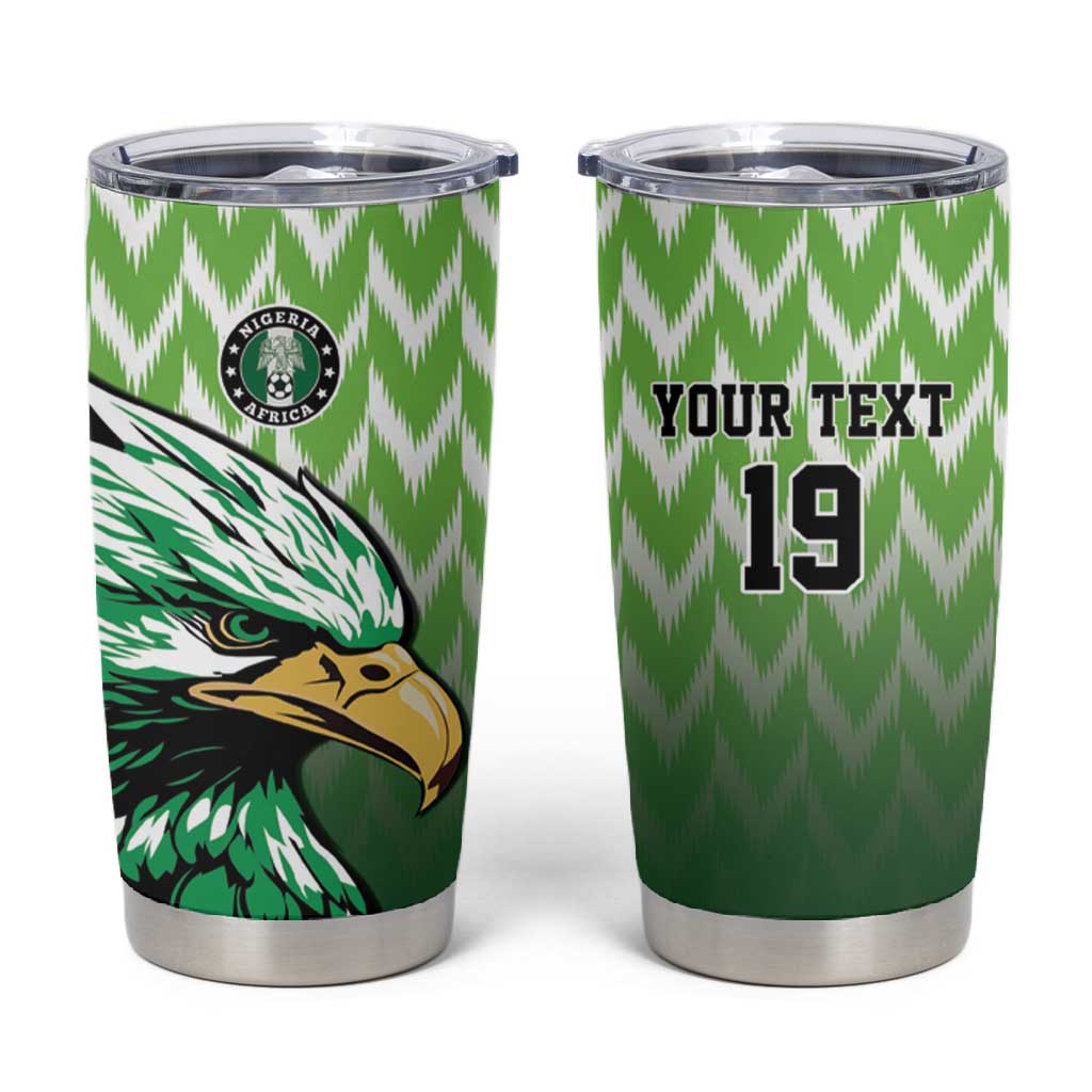 Custom Nigeria Football Tumbler Cup The Super Eagles Rise