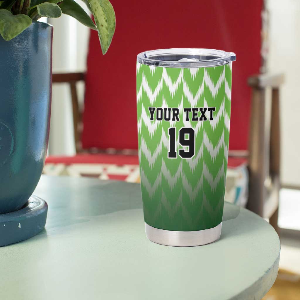 Custom Nigeria Football Tumbler Cup The Super Eagles Rise