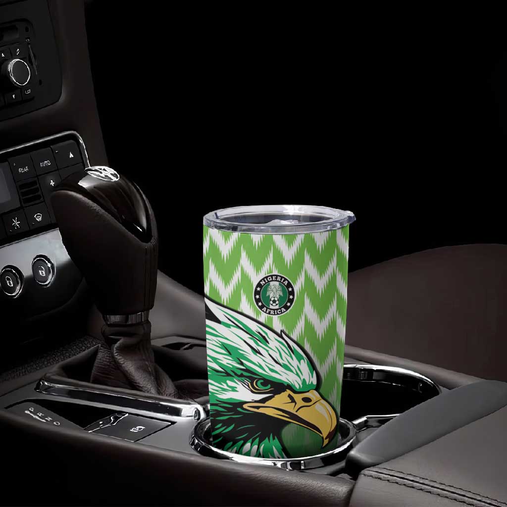Custom Nigeria Football Tumbler Cup The Super Eagles Rise