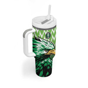 Custom Nigeria Football Tumbler With Handle The Super Eagles Rise