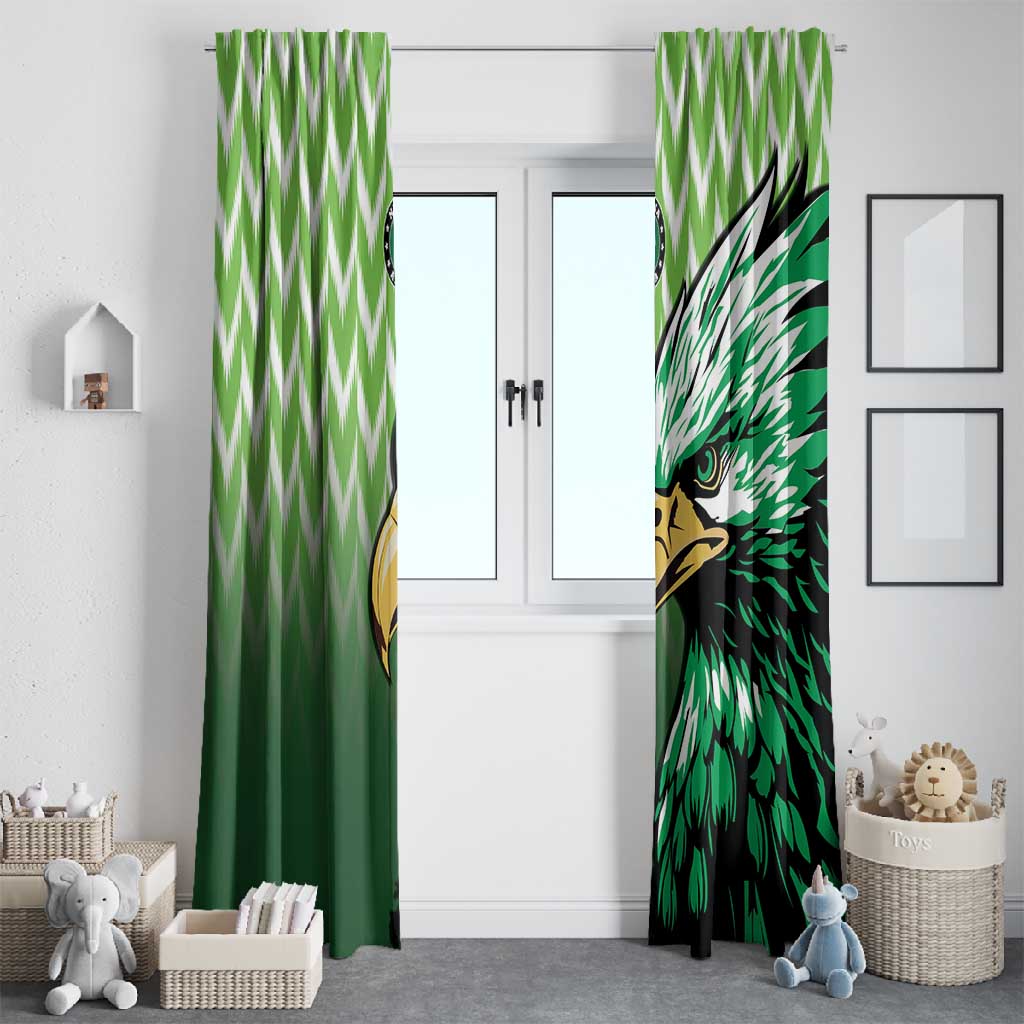Nigeria Football Window Curtain The Super Eagles Rise
