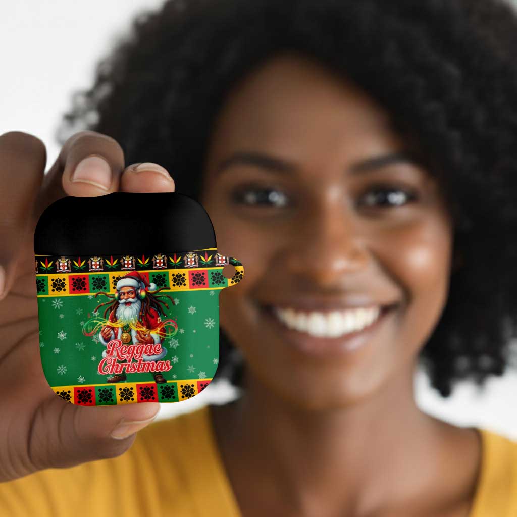 Afro-Jamaicans Christmas AirPods Case Reggae Santa with Dreadlocks Design