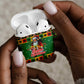 Afro-Jamaicans Christmas AirPods Case Reggae Santa with Dreadlocks Design