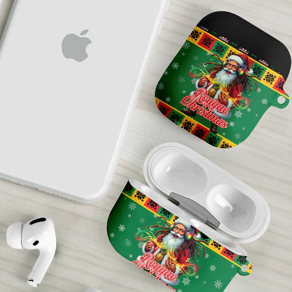 Afro-Jamaicans Christmas AirPods Case Reggae Santa with Dreadlocks Design
