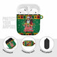 Afro-Jamaicans Christmas AirPods Case Reggae Santa with Dreadlocks Design