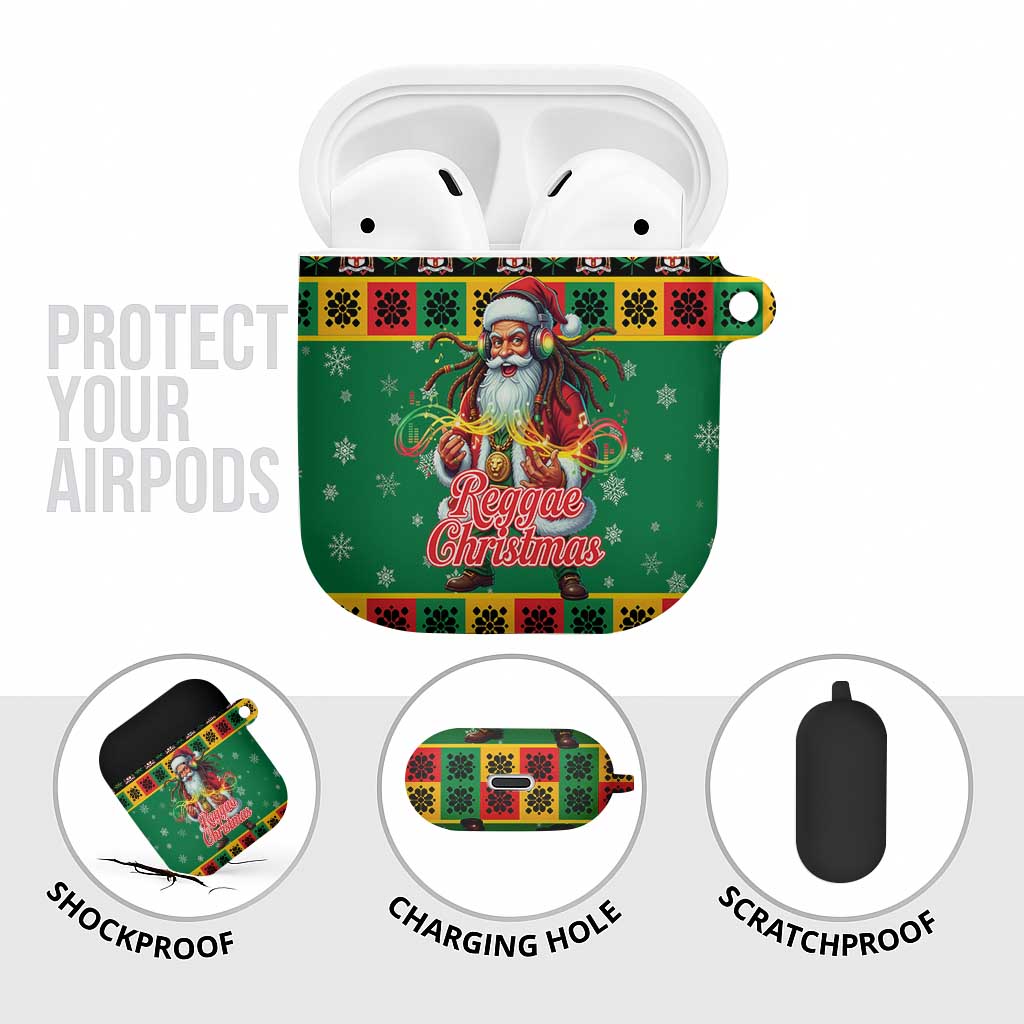 Afro-Jamaicans Christmas AirPods Case Reggae Santa with Dreadlocks Design