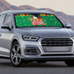 Afro-Jamaicans Christmas Auto Sun Shade Reggae Santa with Dreadlocks Design