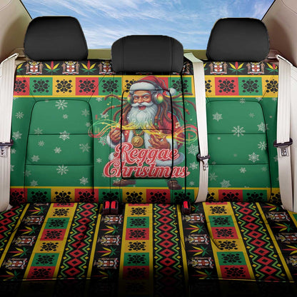 Afro-Jamaicans Christmas Back Car Seat Cover Reggae Santa with Dreadlocks Design - African Pride
