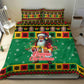 Afro-Jamaicans Christmas Bedding Set Reggae Santa with Dreadlocks Design - African Pride