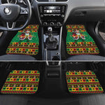 Afro-Jamaicans Christmas Car Mats Reggae Santa with Dreadlocks Design - African Pride