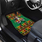 Afro-Jamaicans Christmas Car Mats Reggae Santa with Dreadlocks Design - African Pride
