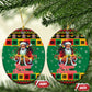 Afro-Jamaicans Christmas Ceramic Ornament Reggae Santa with Dreadlocks Design - African Pride