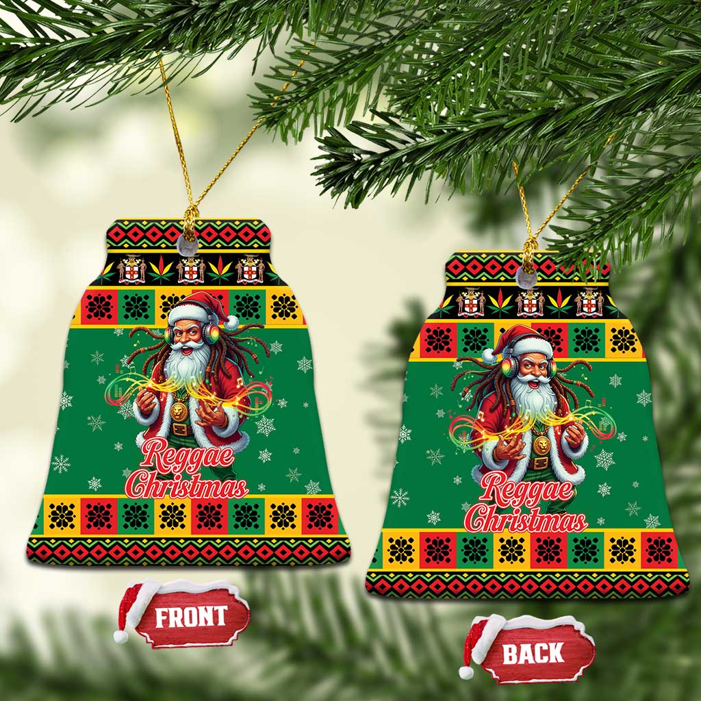 Afro-Jamaicans Christmas Ceramic Ornament Reggae Santa with Dreadlocks Design - African Pride