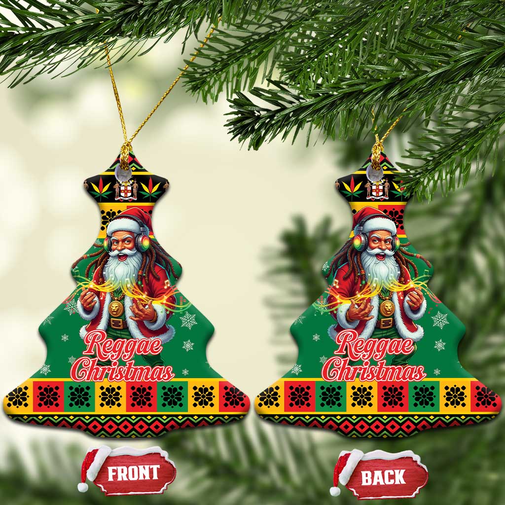 Afro-Jamaicans Christmas Ceramic Ornament Reggae Santa with Dreadlocks Design - African Pride