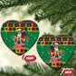 Afro-Jamaicans Christmas Ceramic Ornament Reggae Santa with Dreadlocks Design - African Pride