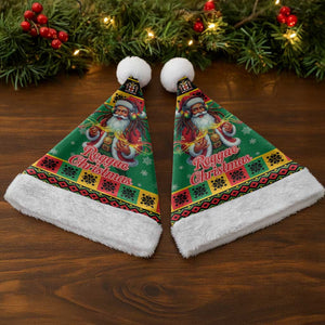 Afro-Jamaicans Christmas Santa Hat Reggae Santa with Dreadlocks Design - African Pride
