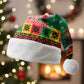 Afro-Jamaicans Christmas Santa Hat Reggae Santa with Dreadlocks Design - African Pride