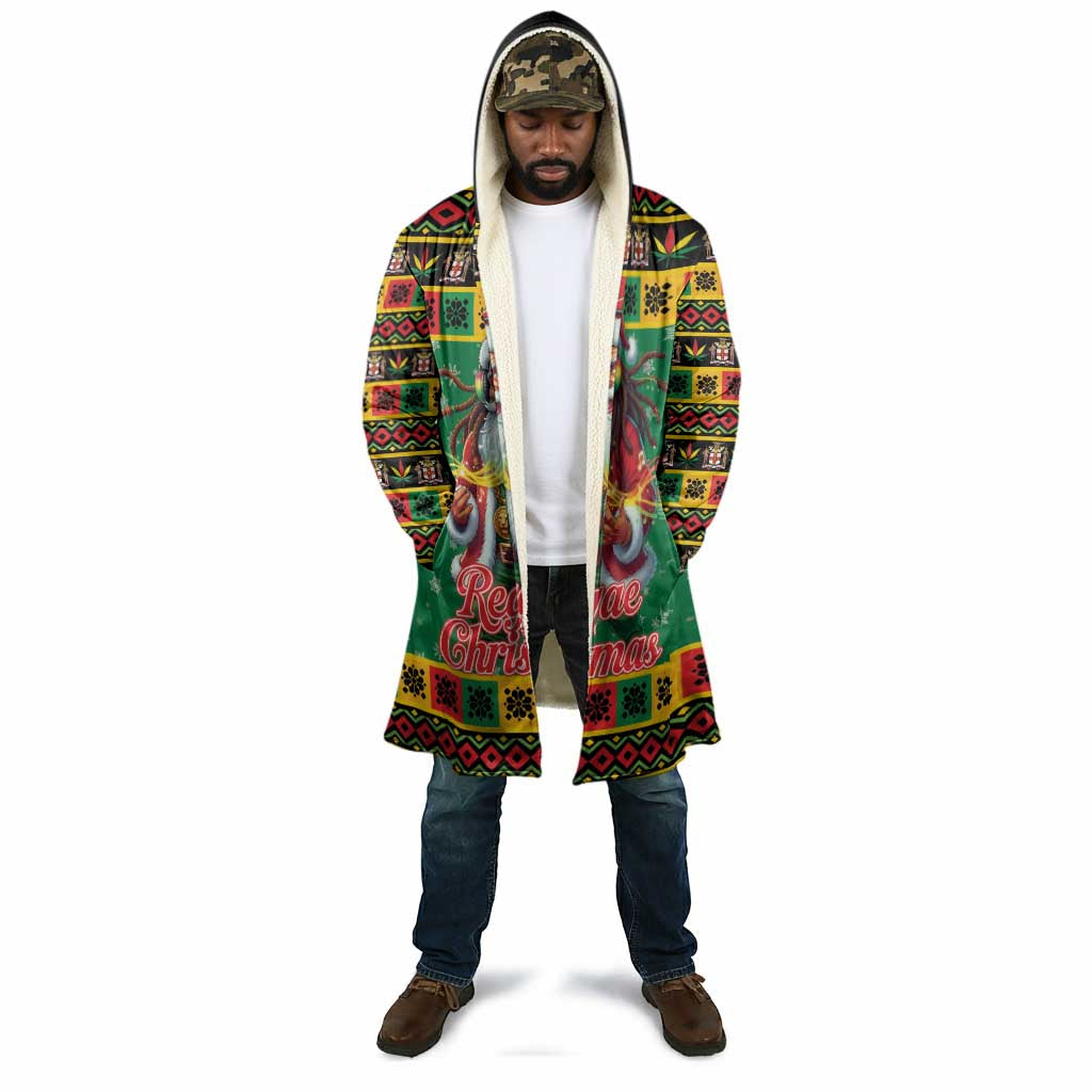 Afro-Jamaicans Christmas Cloak Reggae Santa with Dreadlocks Design