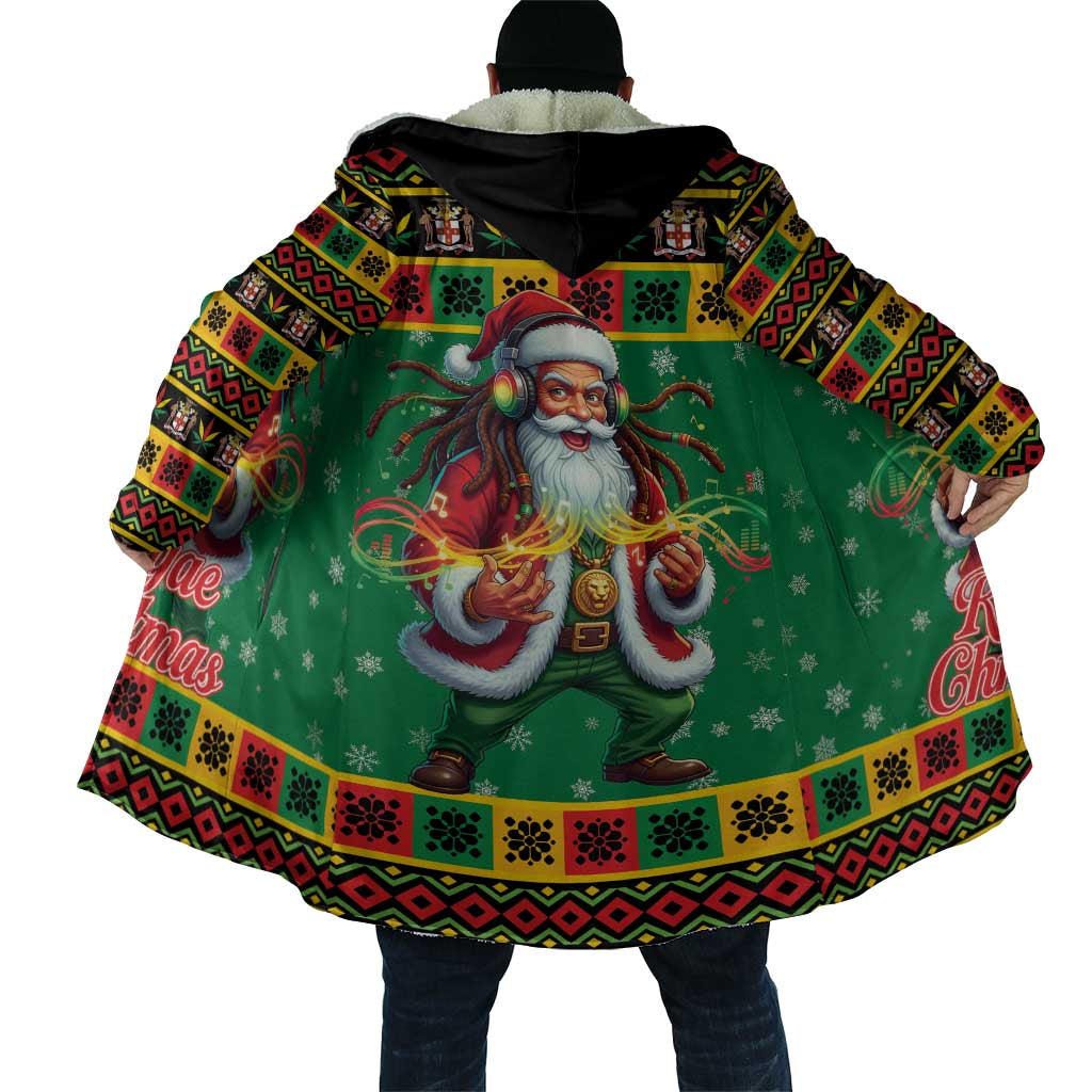Afro-Jamaicans Christmas Cloak Reggae Santa with Dreadlocks Design