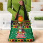 Afro-Jamaicans Christmas Grocery Bag Reggae Santa with Dreadlocks Design - African Pride