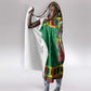 Afro-Jamaicans Christmas Hooded Blanket Reggae Santa with Dreadlocks Design - African Pride