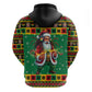Afro-Jamaicans Christmas Hoodie Reggae Santa with Dreadlocks Design - African Pride