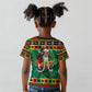 Afro-Jamaicans Christmas Kid T shirt Reggae Santa with Dreadlocks Design - African Pride