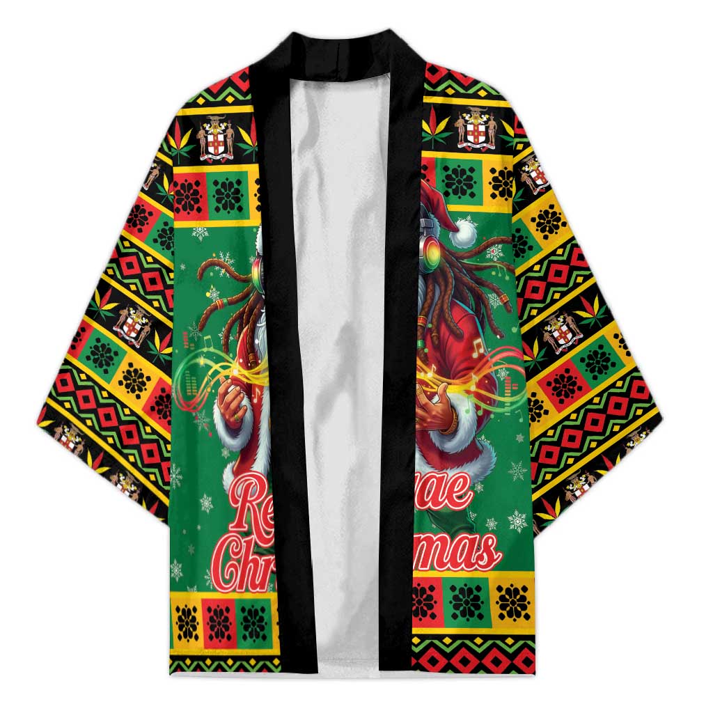 Afro-Jamaicans Christmas Kimono Reggae Santa with Dreadlocks Design