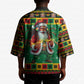 Afro-Jamaicans Christmas Kimono Reggae Santa with Dreadlocks Design