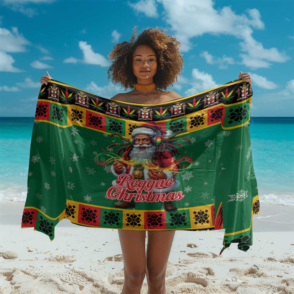 Afro-Jamaicans Christmas Sarong Reggae Santa with Dreadlocks Design - African Pride