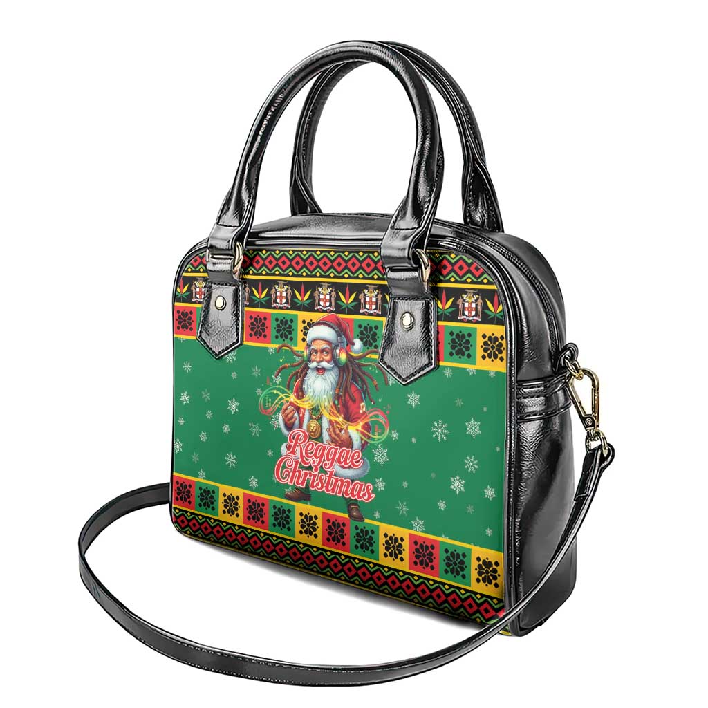 Afro-Jamaicans Christmas Shoulder Handbag Reggae Santa with Dreadlocks Design - African Pride
