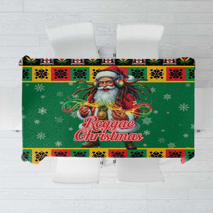 Afro-Jamaicans Christmas Tablecloth Reggae Santa with Dreadlocks Design - African Pride