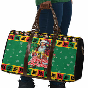 Afro-Jamaicans Christmas Travel Bag Reggae Santa with Dreadlocks Design