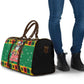 Afro-Jamaicans Christmas Travel Bag Reggae Santa with Dreadlocks Design