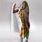 Afro-Jamaicans Reggae Lion Hooded Blanket Reggae Optical 3D Illusion - African Pride