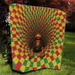 Afro-Jamaicans Reggae Lion Quilt Reggae Optical 3D Illusion - African Pride