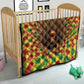 Afro-Jamaicans Reggae Lion Quilt Reggae Optical 3D Illusion - African Pride