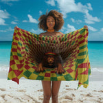 Afro-Jamaicans Reggae Lion Sarong Reggae Optical 3D Illusion - African Pride