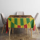 Afro-Jamaicans Reggae Lion Tablecloth Reggae Optical 3D Illusion - African Pride