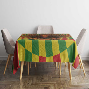 Afro-Jamaicans Reggae Lion Tablecloth Reggae Optical 3D Illusion - African Pride
